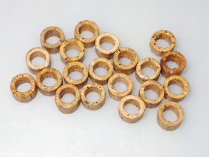 Various cork piston seals