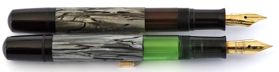 Pelikan 100N Gray Marbled fountain pens