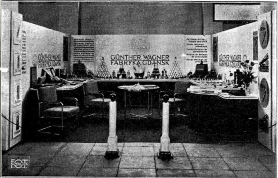 Gunther Wagner's booth at the Posnań International Fair